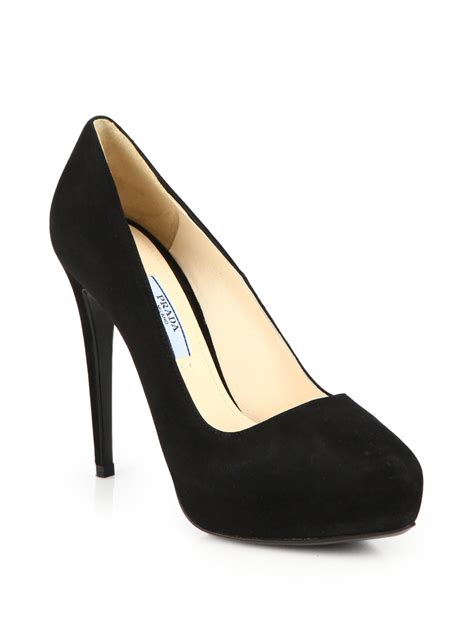 prada pumps black|prada black high heels.